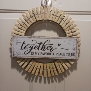 Rustic Tan Wall Decor with Inspirational Quote